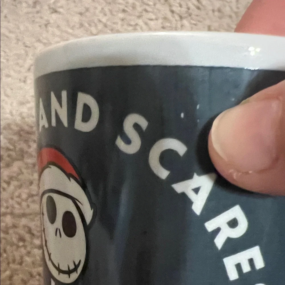 Disney Nightmare before Christmas White Ceramic Mug Base